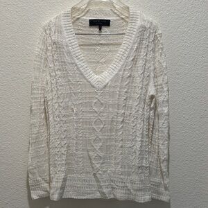 rag‎ & bone Ivory V-Neck Sweater